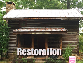 Historic Log Cabin Restoration  Thorsby, Alabama